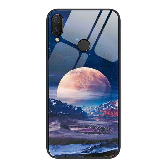 For Huawei nova 3i Colorful Painted Glass Phone Case(Moon Hill) - Huawei Cases by buy2fix | Online Shopping UK | buy2fix