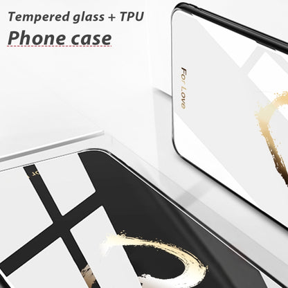 For vivo V21 Colorful Painted Glass Phone Case(Moon) - OPPO & vivo Accessories by buy2fix | Online Shopping UK | buy2fix