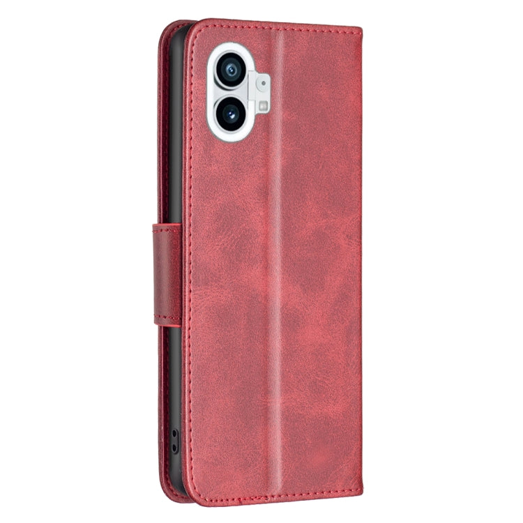 For Nothing Phone 1 Lambskin Texture Leather Phone Case(Red) by buy2fix