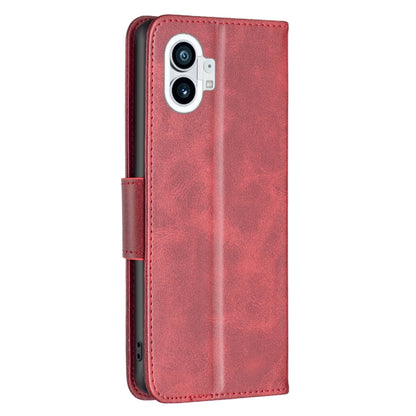For Nothing Phone 1 Lambskin Texture Leather Phone Case(Red) by buy2fix