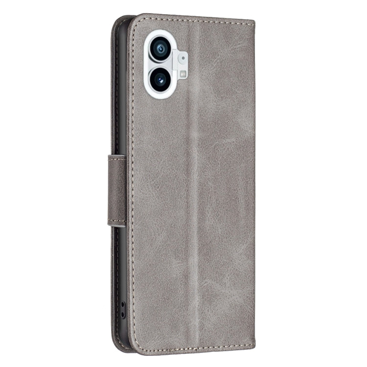 For Nothing Phone 1 Lambskin Texture Leather Phone Case(Grey) by buy2fix
