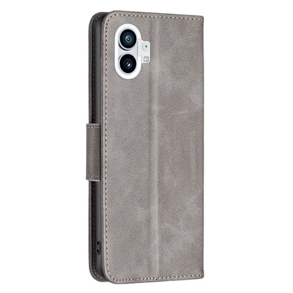 For Nothing Phone 1 Lambskin Texture Leather Phone Case(Grey) by buy2fix