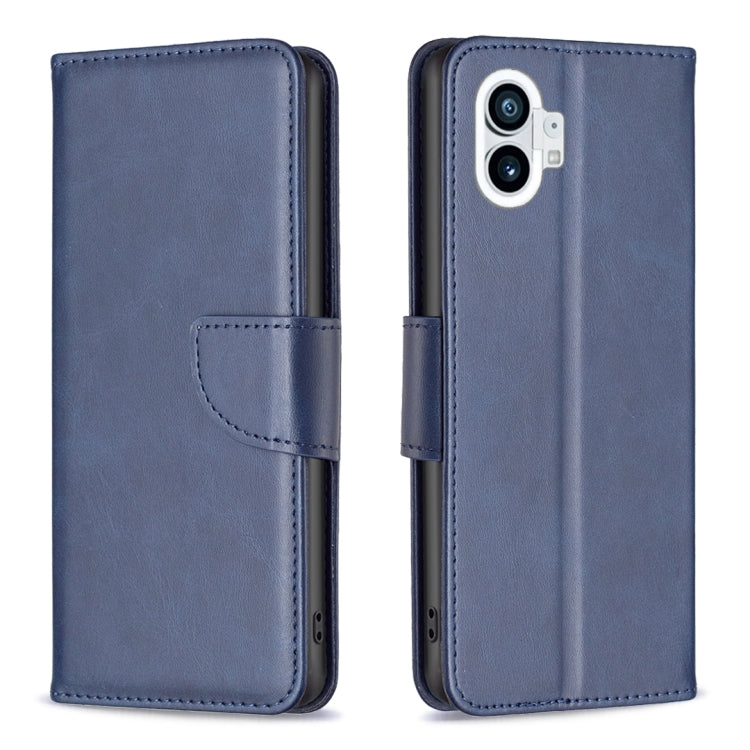 For Nothing Phone 1 Lambskin Texture Leather Phone Case(Blue) by buy2fix