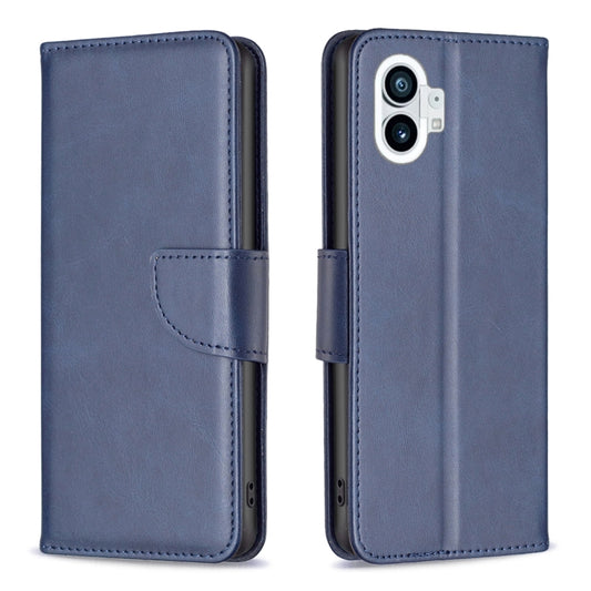 For Nothing Phone 1 Lambskin Texture Leather Phone Case(Blue) by buy2fix