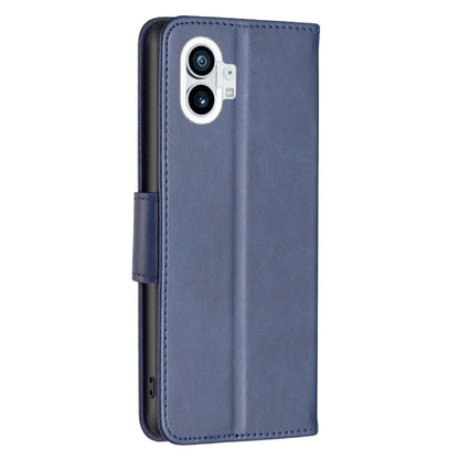 For Nothing Phone 1 Lambskin Texture Leather Phone Case(Blue) by buy2fix