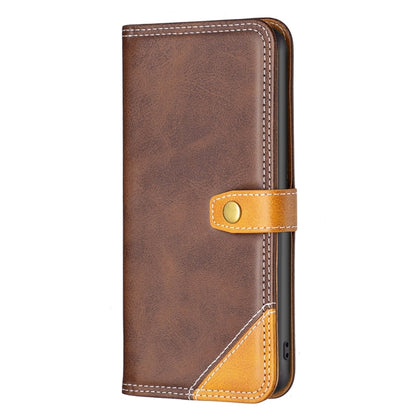 For Nothing Phone 1 Color Matching Double Sewing Thread Leather Phone Case(Brown) - Nothing Cases by buy2fix | Online Shopping UK | buy2fix