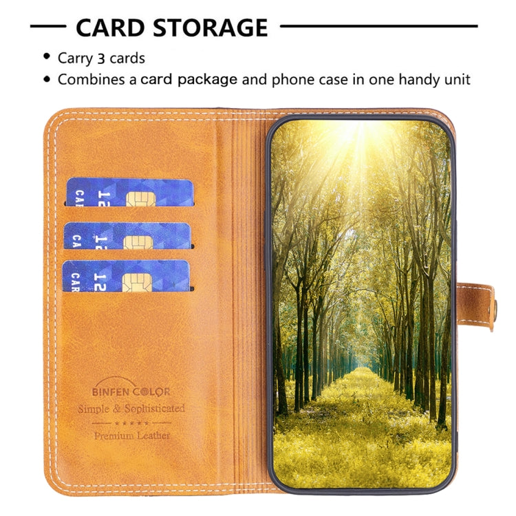 For Nothing Phone 1 Color Matching Double Sewing Thread Leather Phone Case(Brown) - Nothing Cases by buy2fix | Online Shopping UK | buy2fix