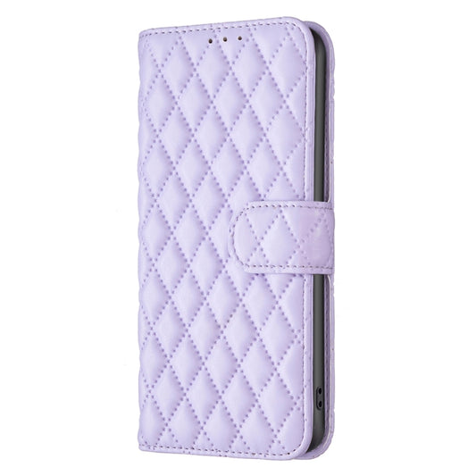 For Nothing Phone 1 Diamond Lattice Wallet Leather Flip Phone Case(Purple) - Nothing Cases by buy2fix | Online Shopping UK | buy2fix