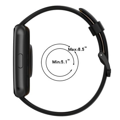 For Huawei Watch Fit 2 Two-Color Breathable Silicone Watch Band(Black+White) by buy2fix