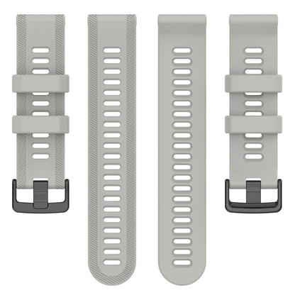 For Garmin Forerunner 955 22mm Silicone Twill Watch Band(Slate Grey) - Watch Bands by buy2fix | Online Shopping UK | buy2fix