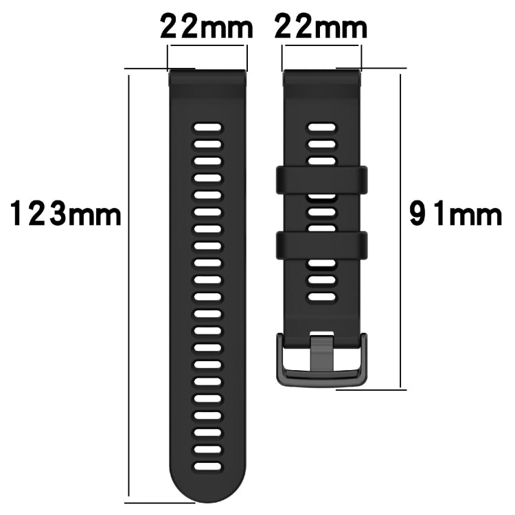 For Garmin Forerunner 955 22mm Silicone Twill Watch Band(Pine Green) - Watch Bands by buy2fix | Online Shopping UK | buy2fix