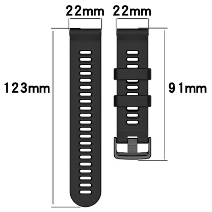 For Garmin Forerunner 955 22mm Silicone Twill Watch Band(Pine Green) - Watch Bands by buy2fix | Online Shopping UK | buy2fix