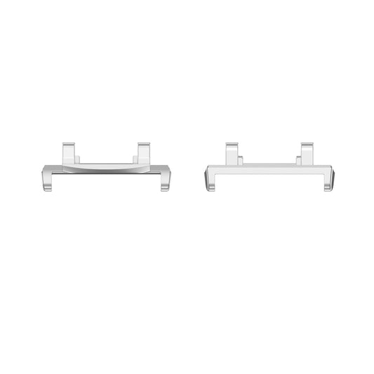 For AMAZFIT T-Rex 2 2 in 1 Metal Watch Band Connectors(Silver) by buy2fix