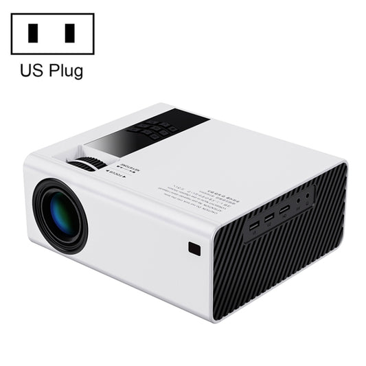 Y6 190ANSI 1024x600P LED Projector Support Screen Mirroring, US Plug(White) - LED Projector by buy2fix | Online Shopping UK | buy2fix