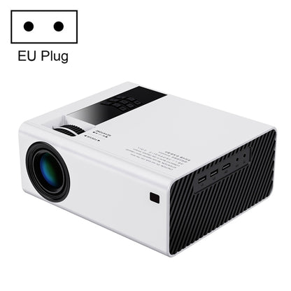 Y6 190ANSI 1024x600P LED Projector Support Screen Mirroring, EU Plug(White) - LED Projector by buy2fix | Online Shopping UK | buy2fix