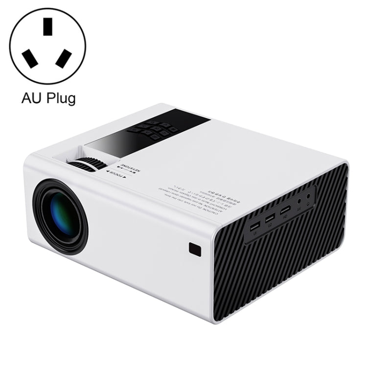 Y6 190ANSI 1024x600P LED Projector Support Screen Mirroring, AU Plug(White) - LED Projector by buy2fix | Online Shopping UK | buy2fix