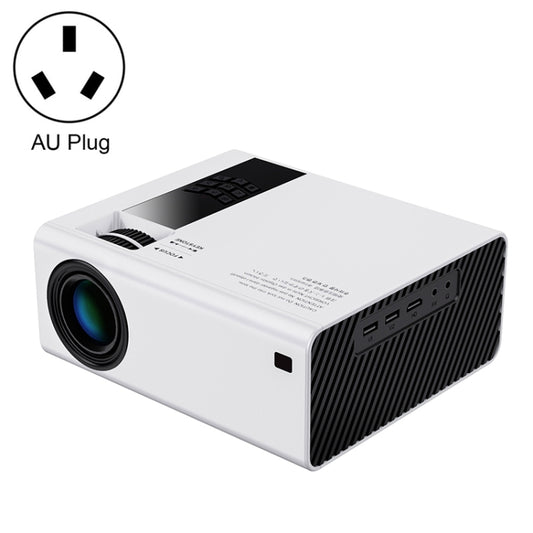 Y6 190ANSI 1024x600P LED Projector Support Screen Mirroring, AU Plug(White) - LED Projector by buy2fix | Online Shopping UK | buy2fix