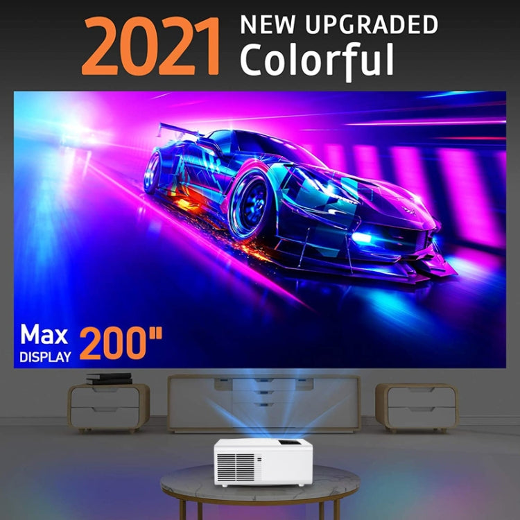 Y6 190ANSI 1024x600P LED Projector Support Screen Mirroring, AU Plug(White) - LED Projector by buy2fix | Online Shopping UK | buy2fix