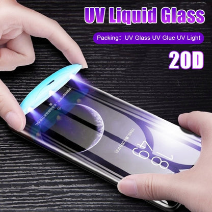 For Galaxy S20 Ultra UV Liquid Curved Full Glue Full Screen Tempered Glass Film by buy2fix