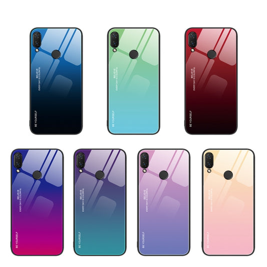 For Huawei nova 3i Gradient Color Glass Case(Red Black) - Huawei Cases by buy2fix | Online Shopping UK | buy2fix