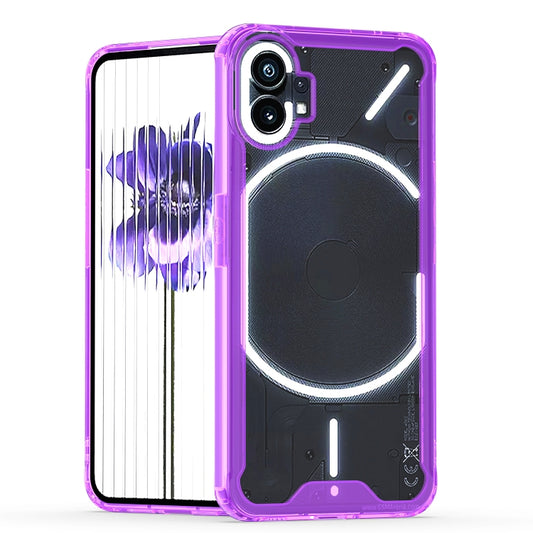 For Nothing Phone 1 Acrylic + TPU Clear Protective Phone Case(Purple) - Nothing Cases by buy2fix | Online Shopping UK | buy2fix