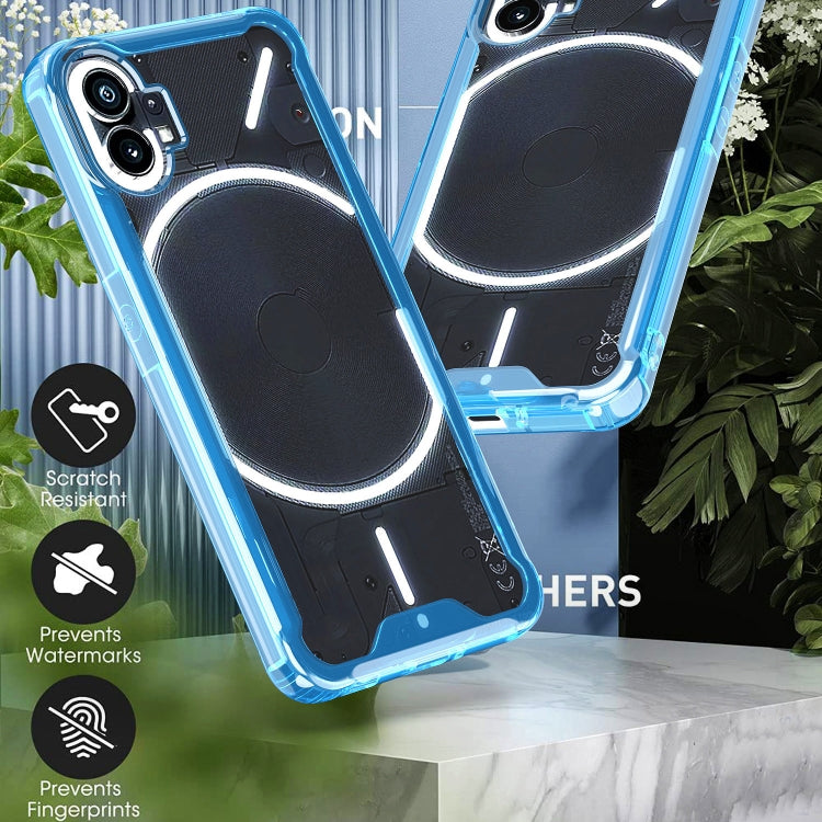 For Nothing Phone 1 Acrylic + TPU Clear Protective Phone Case(Purple) - Nothing Cases by buy2fix | Online Shopping UK | buy2fix
