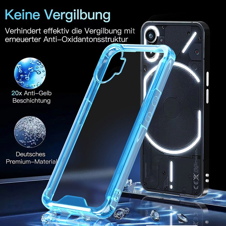 For Nothing Phone 1 Acrylic + TPU Clear Protective Phone Case(Purple) - Nothing Cases by buy2fix | Online Shopping UK | buy2fix