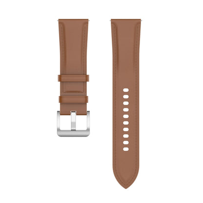 For Samsung Galaxy Watch 5 Pro 45mm Premium Leather Watch Band(Bight Brown) by buy2fix