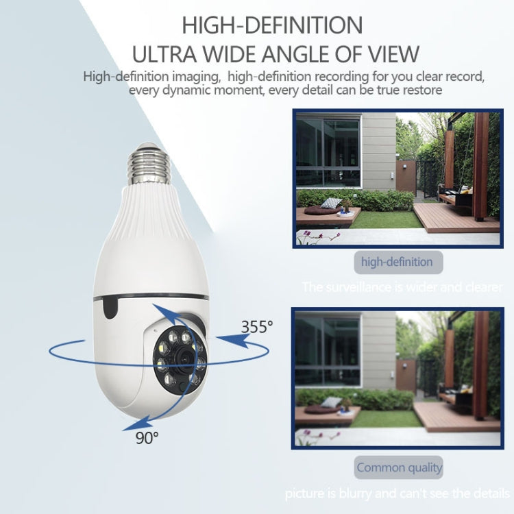 R2-30G 3MP HD Smart WiFi Bulb Camera, Support Night Vision & Motion Detection - Light Bulb Camera by buy2fix | Online Shopping UK | buy2fix
