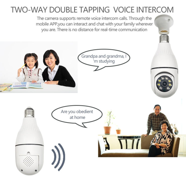 R2-30G 3MP HD Smart WiFi Bulb Camera, Support Night Vision & Motion Detection - Light Bulb Camera by buy2fix | Online Shopping UK | buy2fix