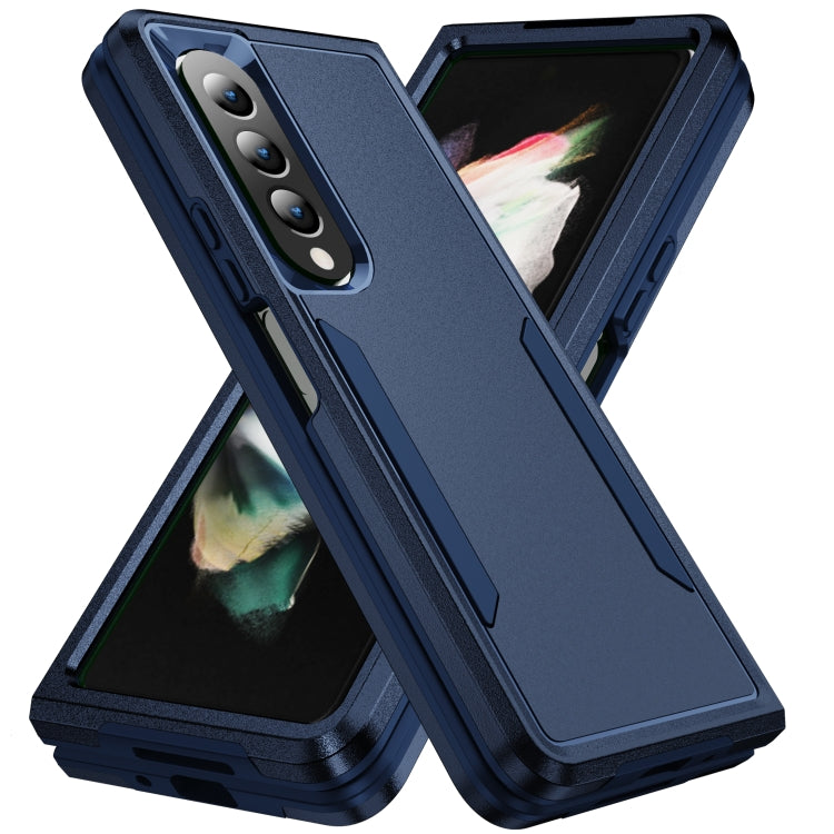 For Samsung Galaxy Z Fold4 PC + TPU Shockproof All Inclusive Phone Case (Blue) - Galaxy Z Fold4 5G Cases by buy2fix | Online Shopping UK | buy2fix