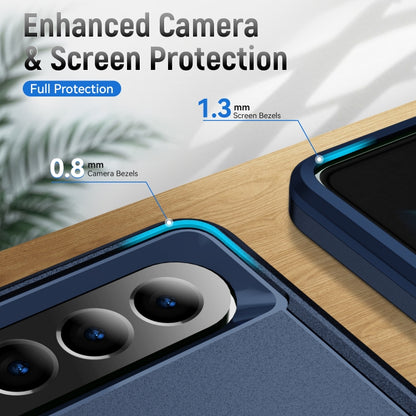 For Samsung Galaxy Z Fold4 PC + TPU Shockproof All Inclusive Phone Case (Blue) - Galaxy Z Fold4 5G Cases by buy2fix | Online Shopping UK | buy2fix