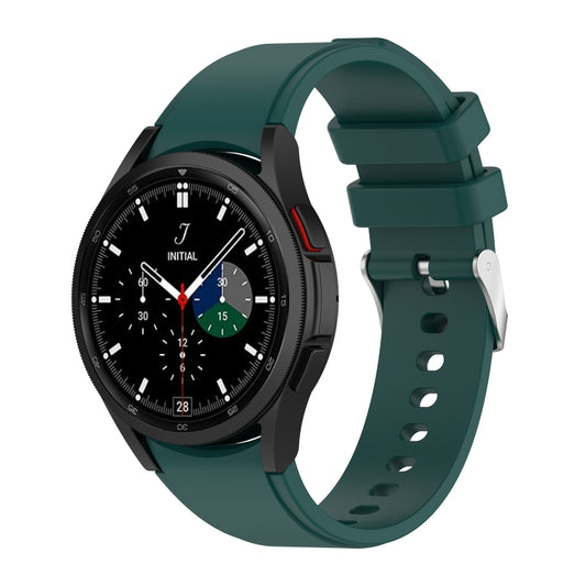 For Samsung Galaxy Watch5/Watch5 pro Silicone Watch Band(Dark Green) - Watch Bands by buy2fix | Online Shopping UK | buy2fix