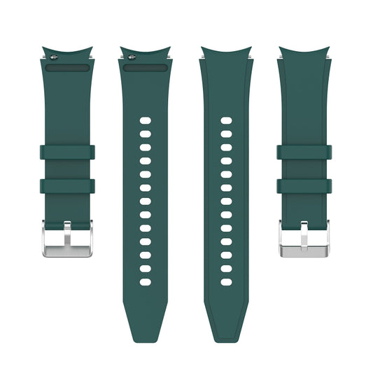 For Samsung Galaxy Watch5/Watch5 pro Silicone Watch Band(Dark Green) - Watch Bands by buy2fix | Online Shopping UK | buy2fix