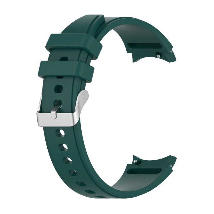 For Samsung Galaxy Watch5/Watch5 pro Silicone Watch Band(Dark Green) - Watch Bands by buy2fix | Online Shopping UK | buy2fix