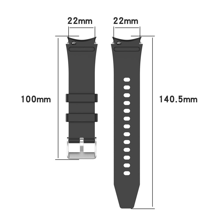 For Samsung Galaxy Watch5/Watch5 pro Silicone Watch Band(Dark Green) - Watch Bands by buy2fix | Online Shopping UK | buy2fix