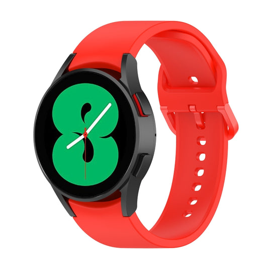 For Samsung Galaxy Watch 5 44mm Official Silicone Watch Band, Size:L(Red) - Watch Bands by buy2fix | Online Shopping UK | buy2fix