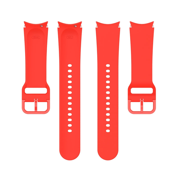 For Samsung Galaxy Watch 5 44mm Official Silicone Watch Band, Size:L(Red) - Watch Bands by buy2fix | Online Shopping UK | buy2fix