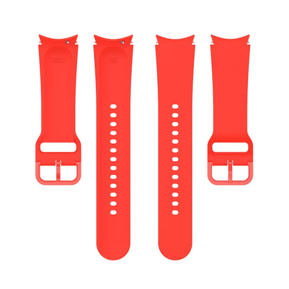 For Samsung Galaxy Watch 5 44mm Official Silicone Watch Band, Size:L(Red) - Watch Bands by buy2fix | Online Shopping UK | buy2fix