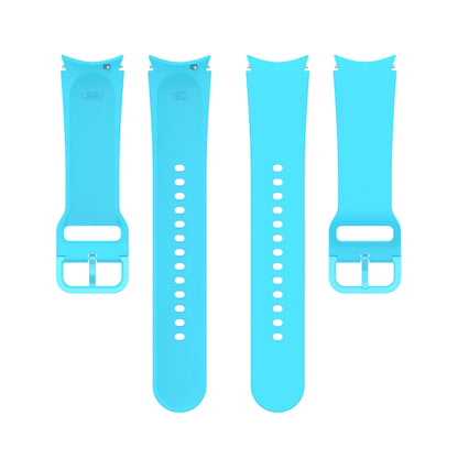 For Samsung Galaxy Watch 5 44mm Official Silicone Watch Band, Size:S(Sky Blue) - Watch Bands by buy2fix | Online Shopping UK | buy2fix