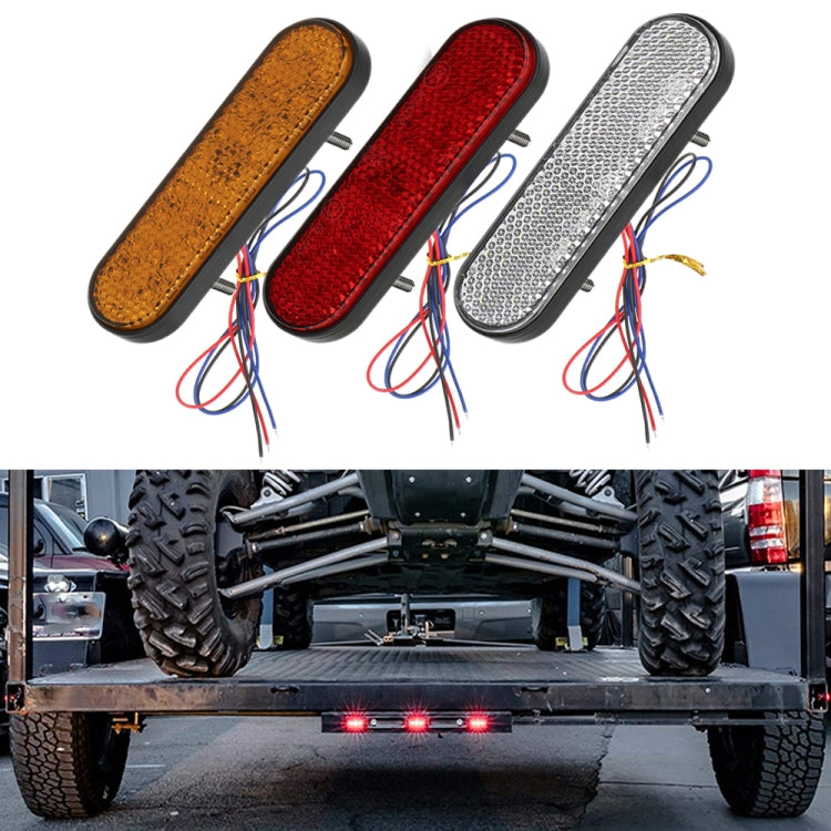 2 PCS 24LED Reflector Brake Light Turn Signal Light(Red Shell Red Light) - Turn Signal by buy2fix | Online Shopping UK | buy2fix