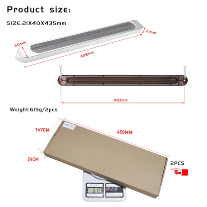 2 PCS 72LEDs Two-color Brake Turn Tail Light(Red Shell Red Light + Flowing Yellow Light) by buy2fix