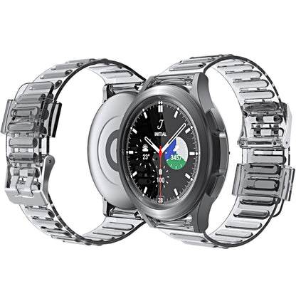For Samsung Galaxy Watch5 Pro 45mm/5 44mm/5 40mm Silicone Strap Watch Band(Transparent Black) - Watch Bands by buy2fix | Online Shopping UK | buy2fix