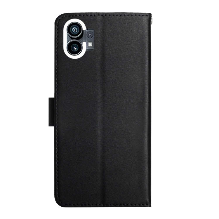 For Nothing Phone 1 Genuine Leather Fingerprint-proof Horizontal Flip Phone Case(Black) - Nothing Cases by buy2fix | Online Shopping UK | buy2fix