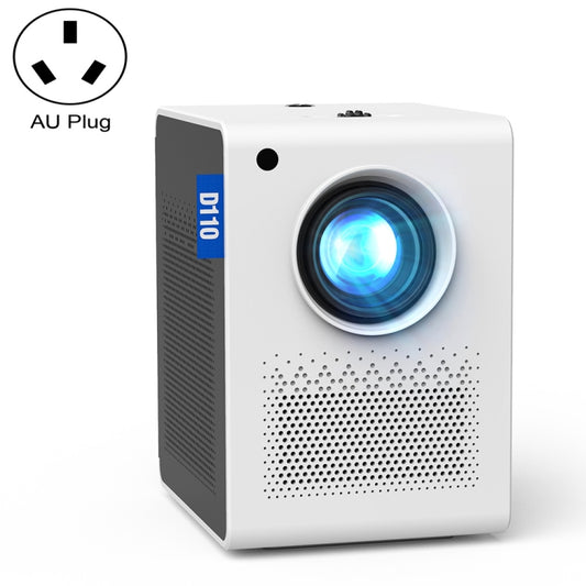 D110 180 ANSI Lumens Mini LED+LCD Smartphone Wireless Screen Mirroring Projector, Plug Type:AU Plug(White) - Mini Projector by buy2fix | Online Shopping UK | buy2fix