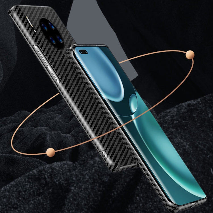 For Huawei Mate 30 Pro Magnetic Magsafe Carbon Fiber Texture Shockproof Phone Case(Purple+Blue) - Huawei Cases by buy2fix | Online Shopping UK | buy2fix