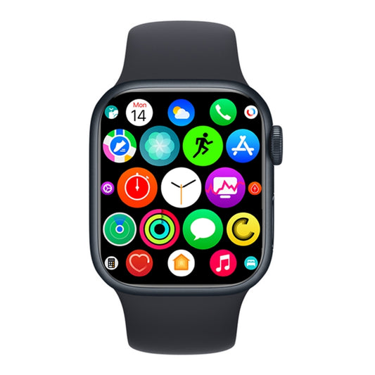 W17 Pro Max 1.9 inch Bluetooth Call Message Reminder Silicone Smart Watch(Black) - Smart Watches by buy2fix | Online Shopping UK | buy2fix