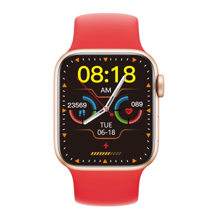 W17 Pro Max 1.9 inch Bluetooth Call Message Reminder Silicone Smart Watch(Red) by buy2fix