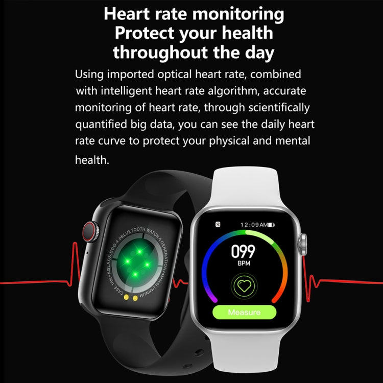 W17 Pro Max 1.9 inch Bluetooth Call Message Reminder Silicone Smart Watch(Black) - Smart Watches by buy2fix | Online Shopping UK | buy2fix