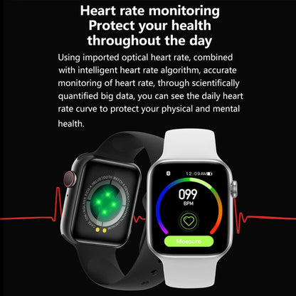 W17 Pro Max 1.9 inch Bluetooth Call Message Reminder Silicone Smart Watch(Black) - Smart Watches by buy2fix | Online Shopping UK | buy2fix